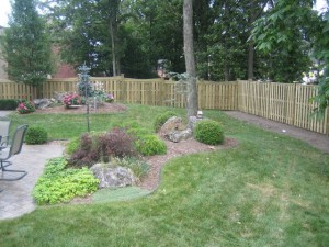 Semi-privacy wood fence