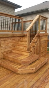 Sienna pressure treated deck