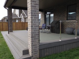 timber tech and glass railings