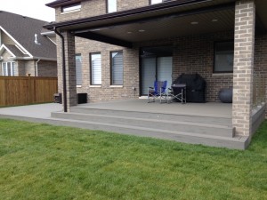 PVC timber tech deck with lights