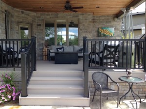 Timber tech radiance rail express with azek decking