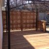 wood privacy screen