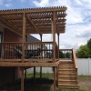 Pressure treated deck and pergola in windsor