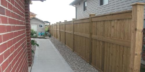 6x6 fence with deck boards