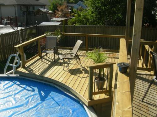 top view pool deck